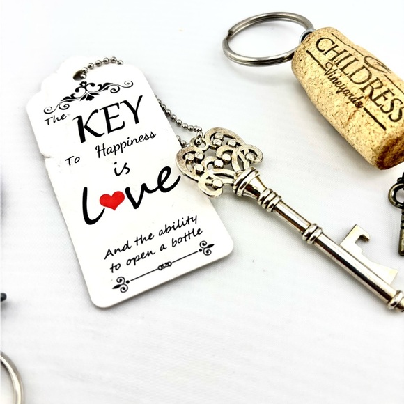 Wine & Craft Beer Bottle Opener Keychain Bundle - Lot of 3 - Picture 3 of 5